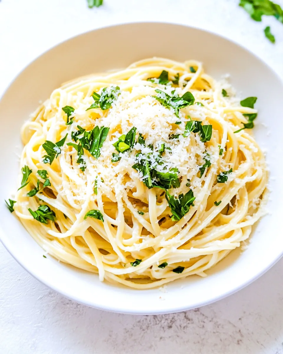 Parmesan Garlic Linguine Pasta