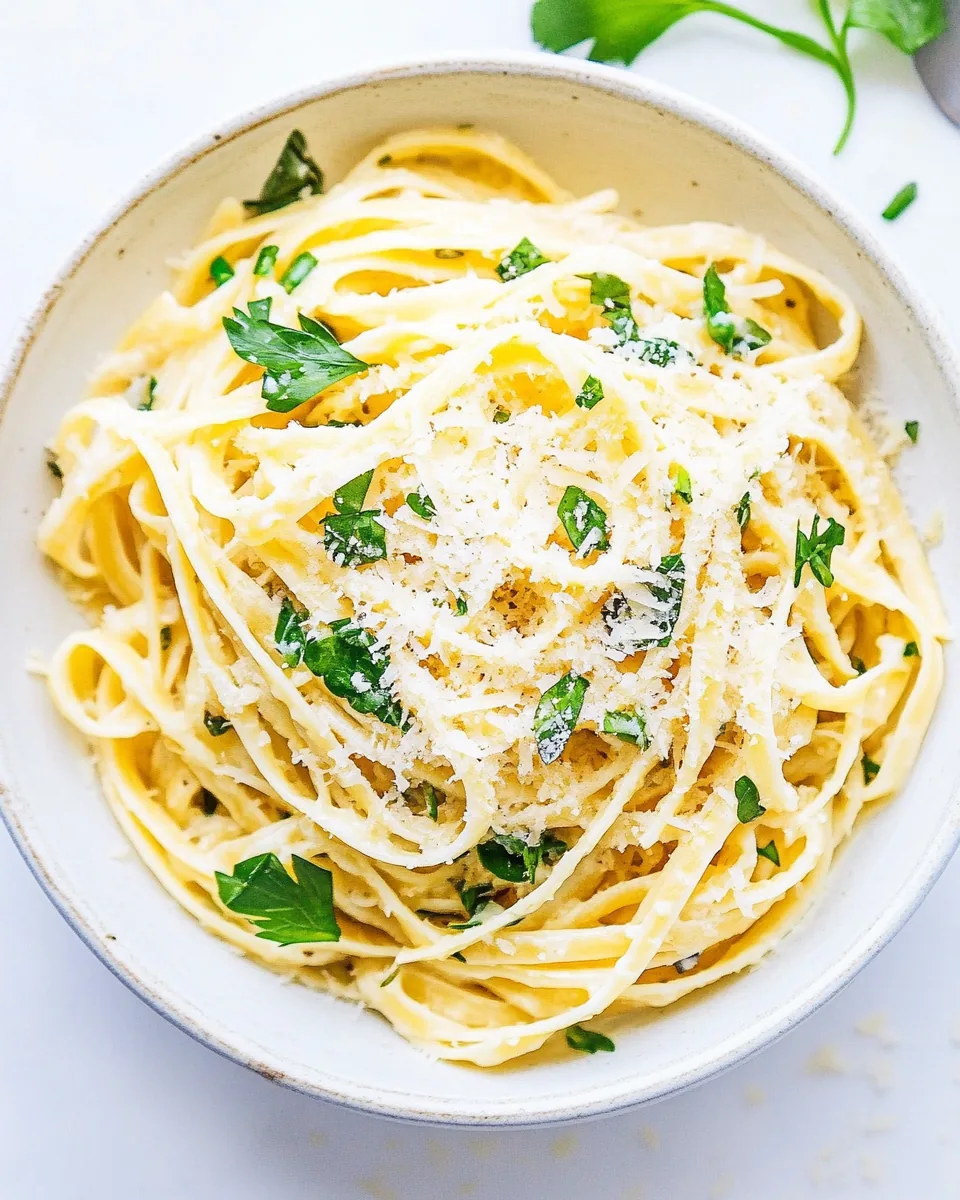 Parmesan Garlic Linguine Pasta