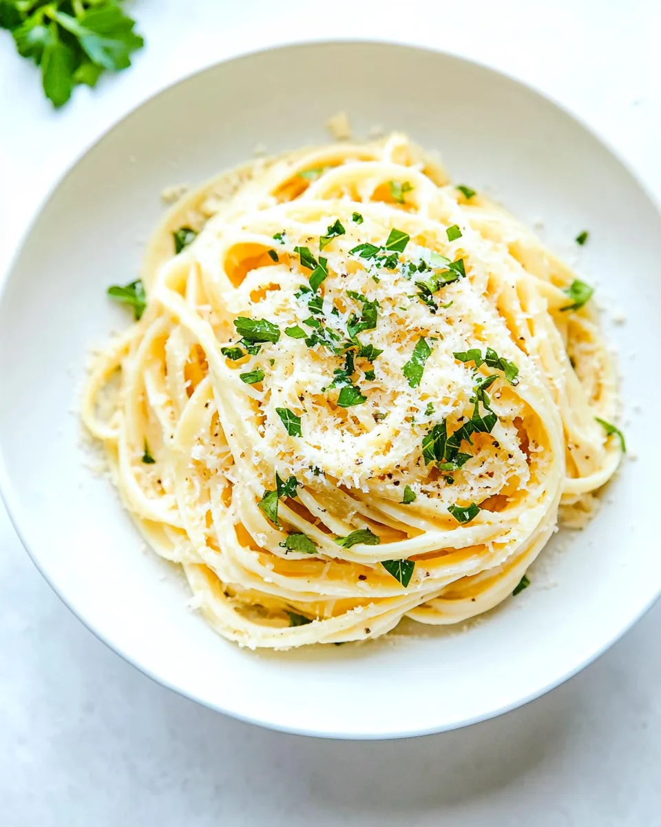 Parmesan Garlic Linguine Pasta