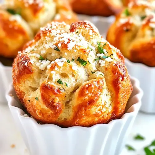 Parmesan Garlic Monkey Bread Muffins