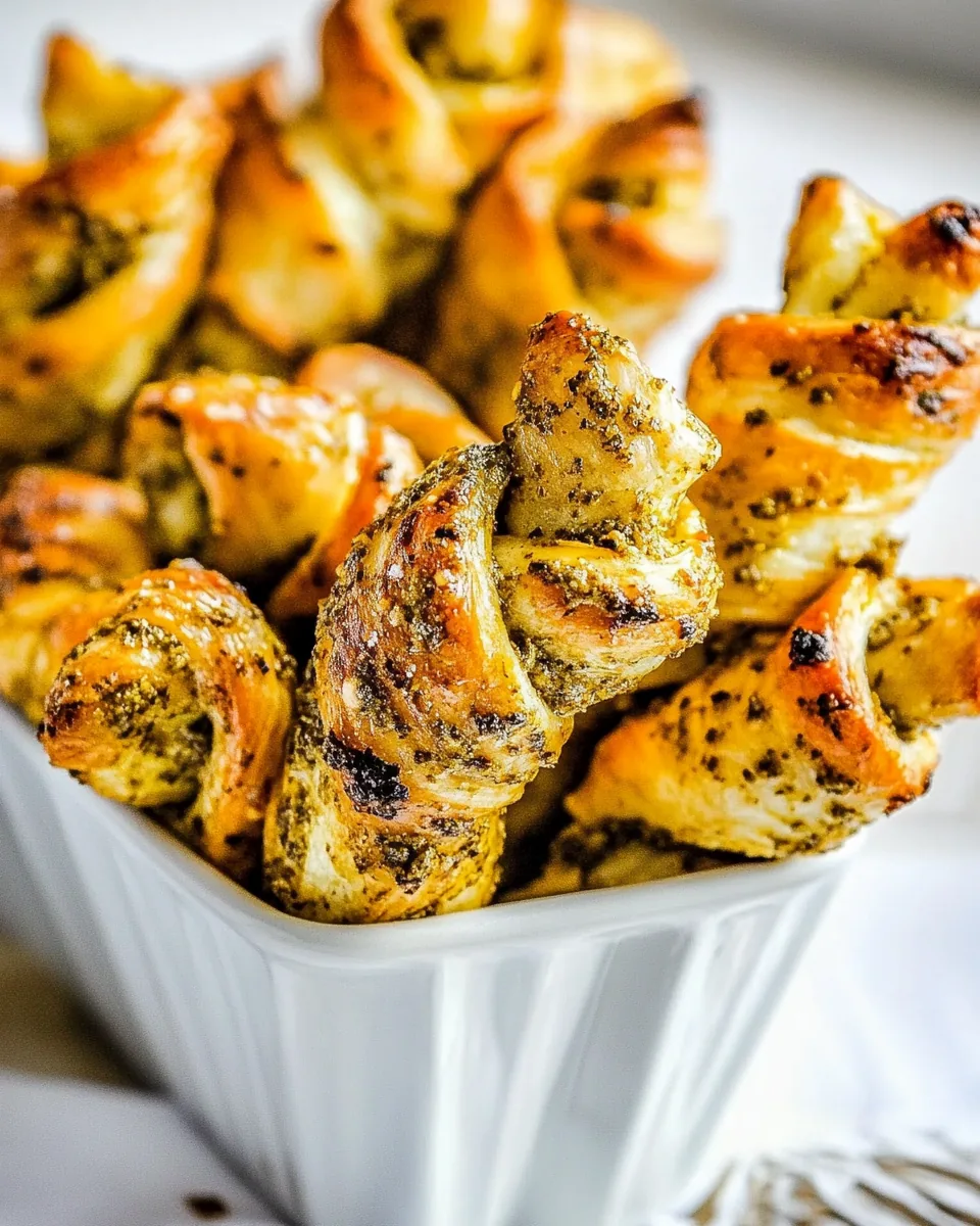Parmesan Pesto Twists