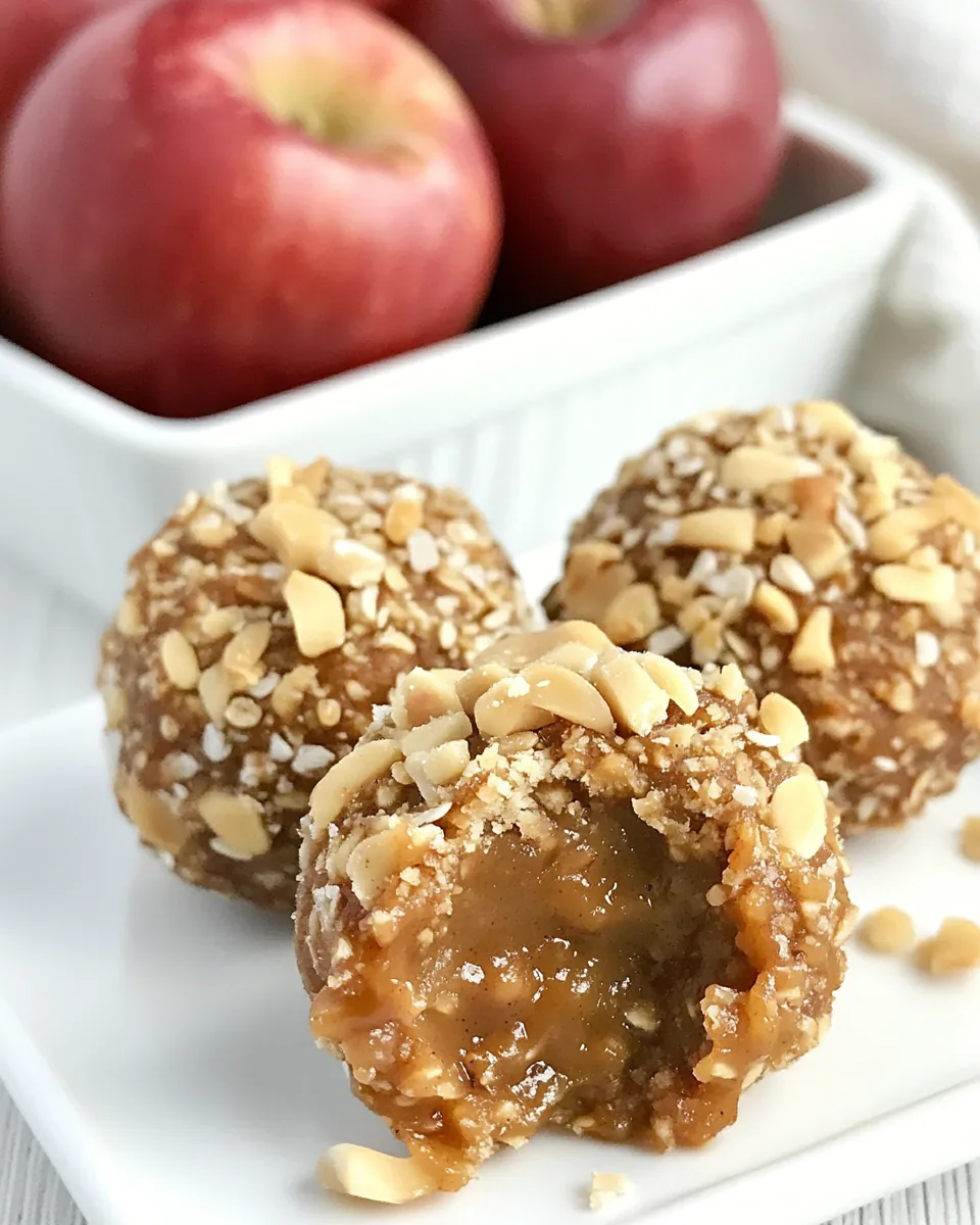 Peanut Apple Butter Bites