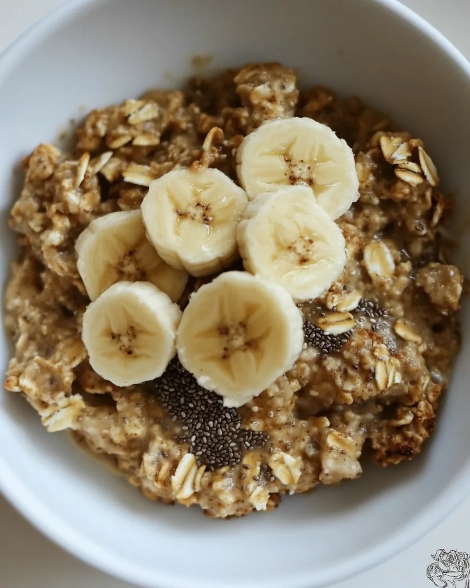 Peanut Butter Banana Baked Oatmeal
