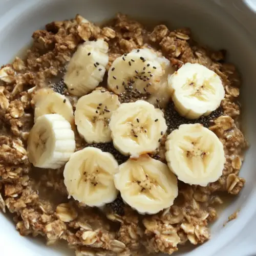Peanut Butter Banana Baked Oatmeal