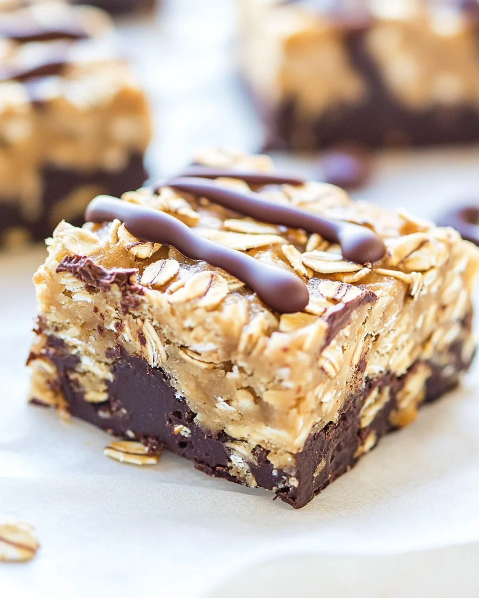 Peanut Butter Chocolate Oatmeal Bars