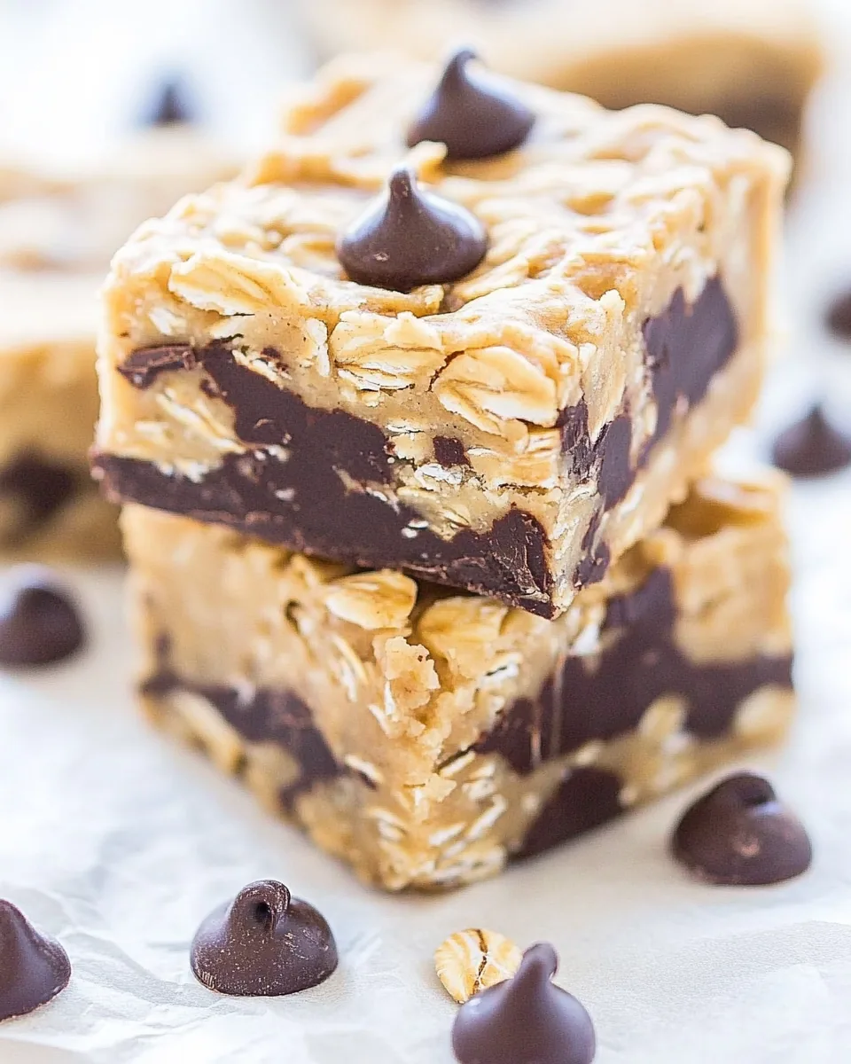 Peanut Butter Chocolate Oatmeal Bars