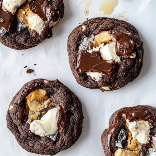Peanut Butter Cup S'mores Chocolate Cookies