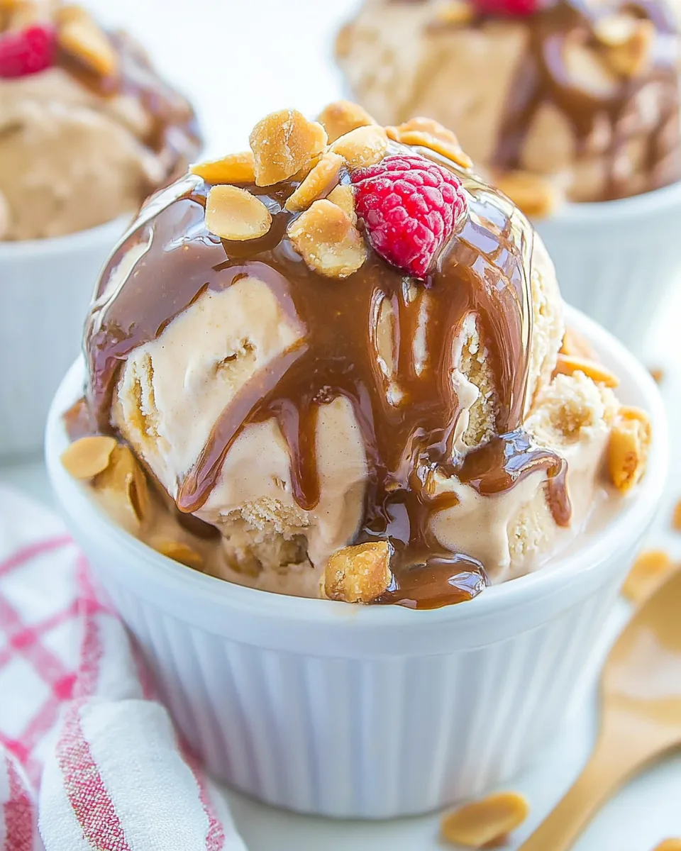 Peanut Butter Ice Cream Topping