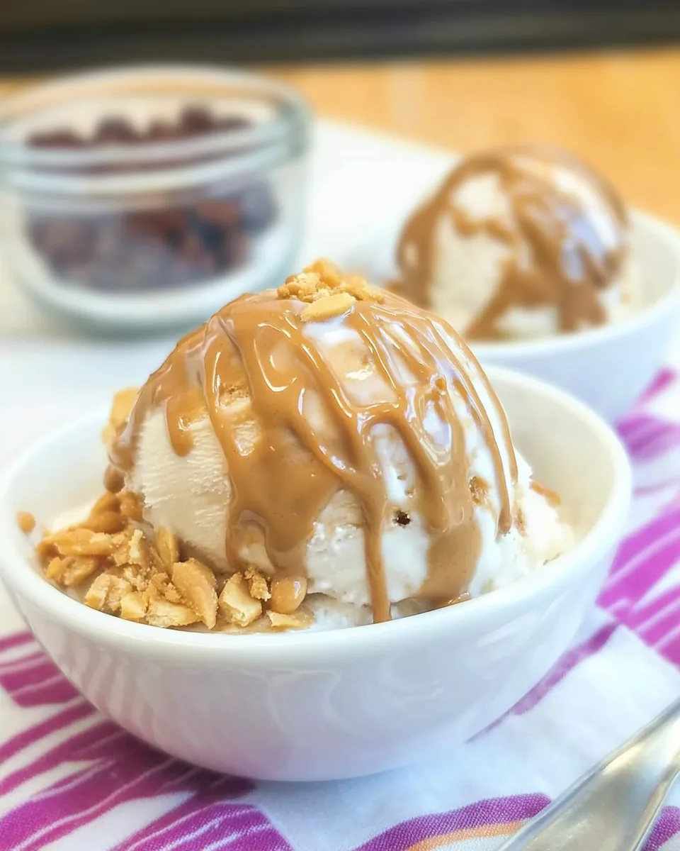 Peanut Butter Ice Cream Topping
