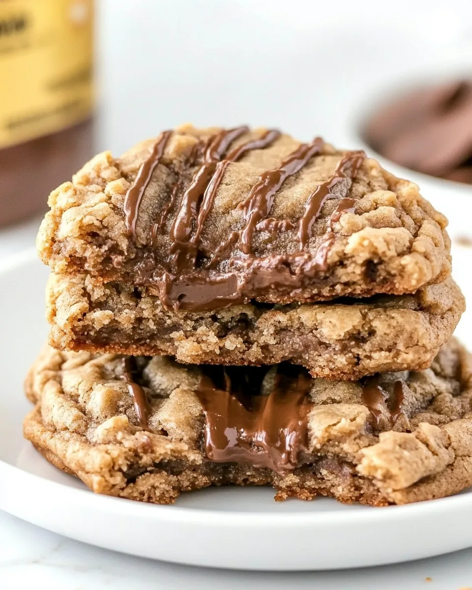Peanut Butter Nutella Cookies