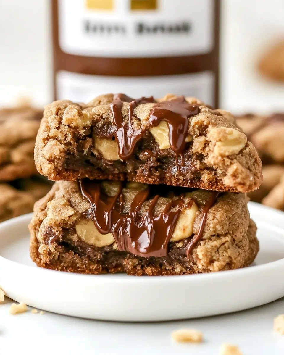 Peanut Butter Nutella Cookies