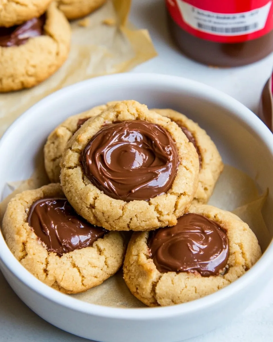 Peanut Butter Thumbprint Cookies