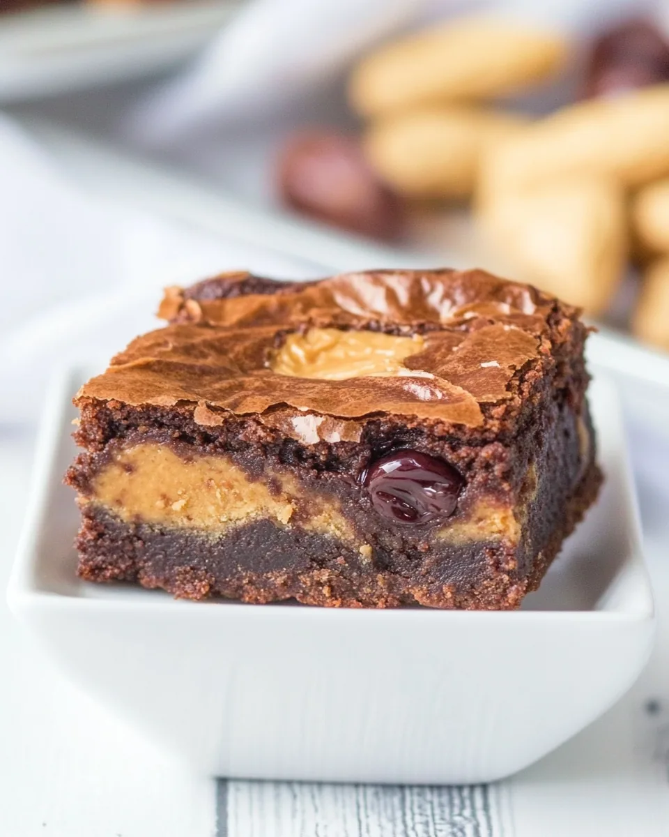 Peanut Butter and Jelly Brownies