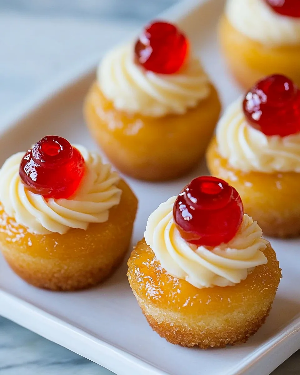 Pineapple Upside Down Cupcakes