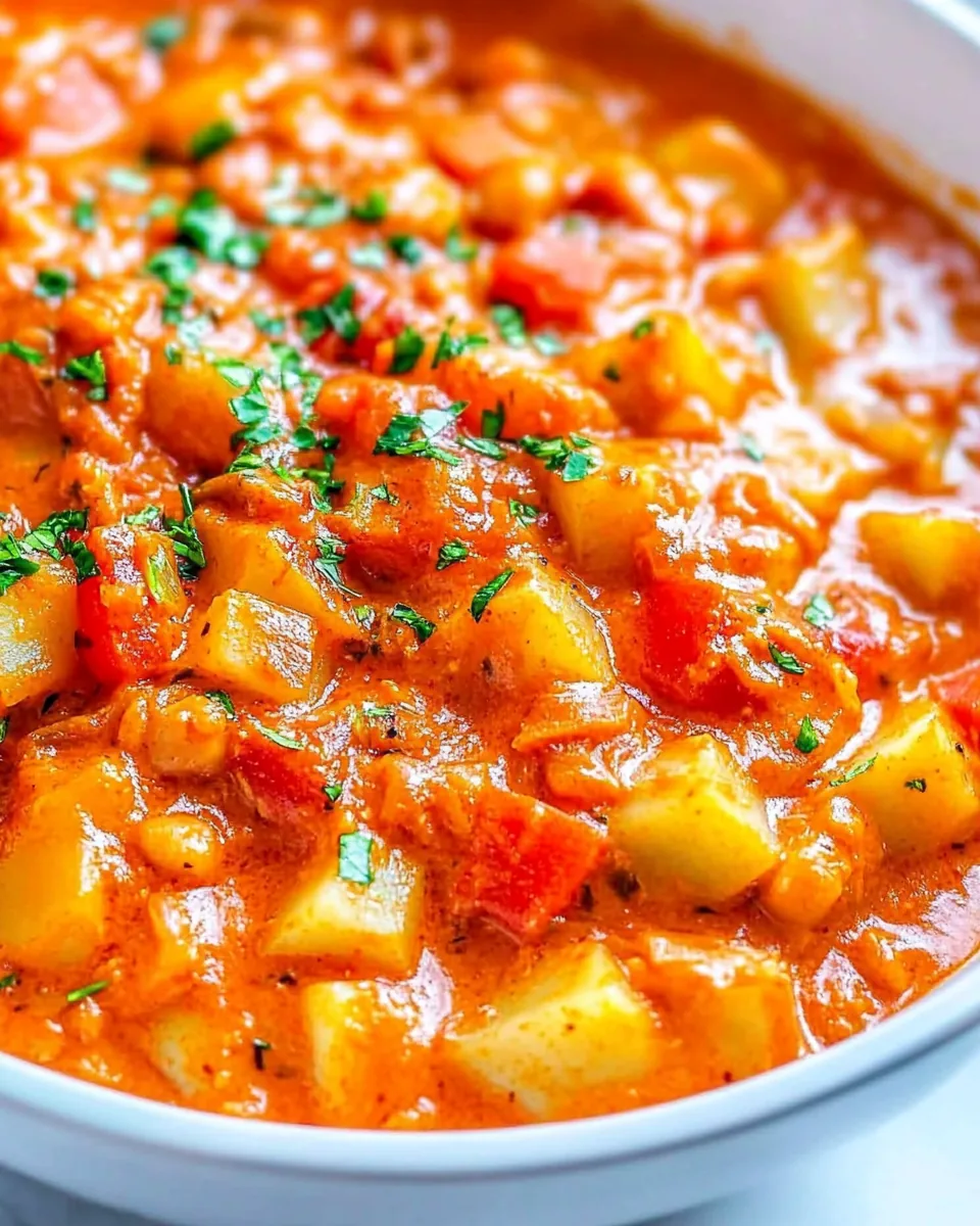 Potato Chickpea Coconut Curry