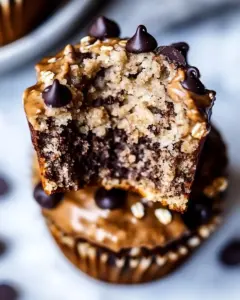 Chocolate Chip Banana Oatmeal Muffins