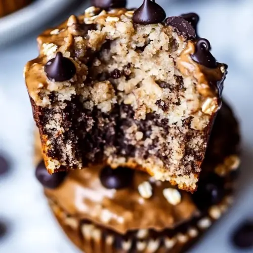 Chocolate Chip Banana Oatmeal Muffins