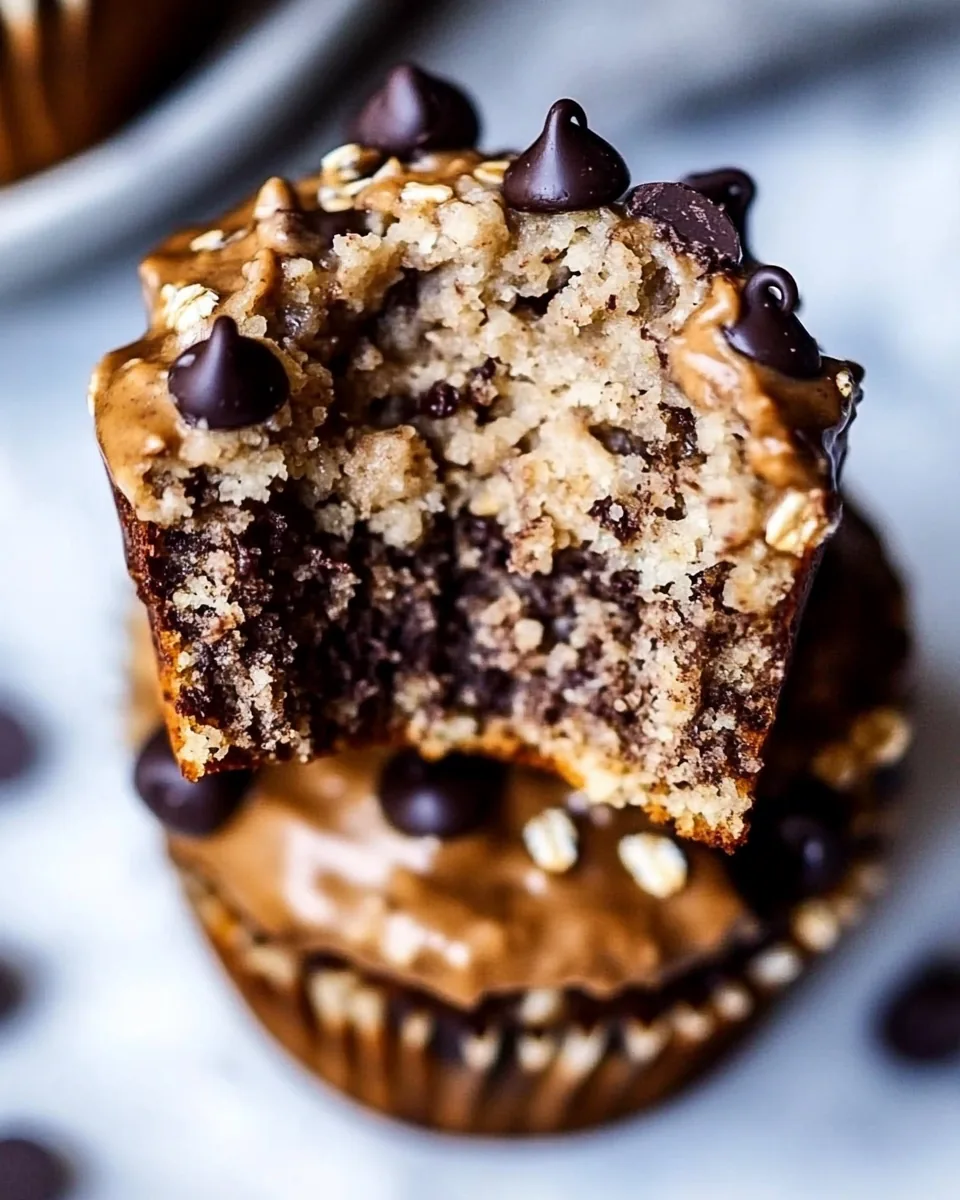 Chocolate Chip Banana Oatmeal Muffins