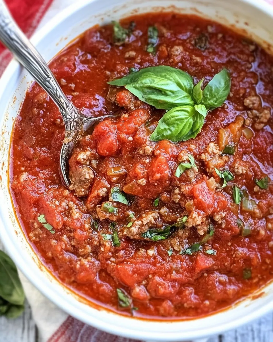 Sausage Marinara Sauce