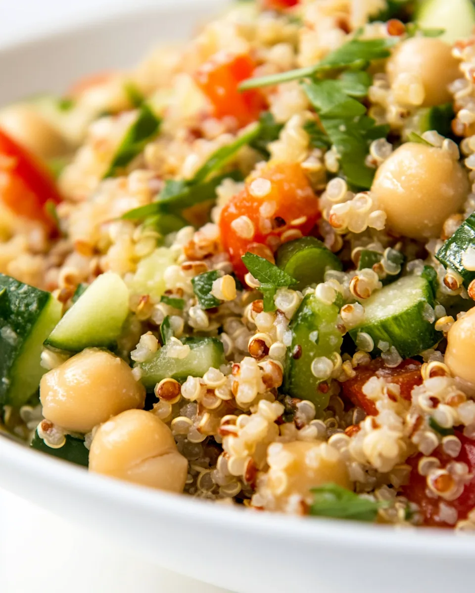 Quinoa Chickpea Salad