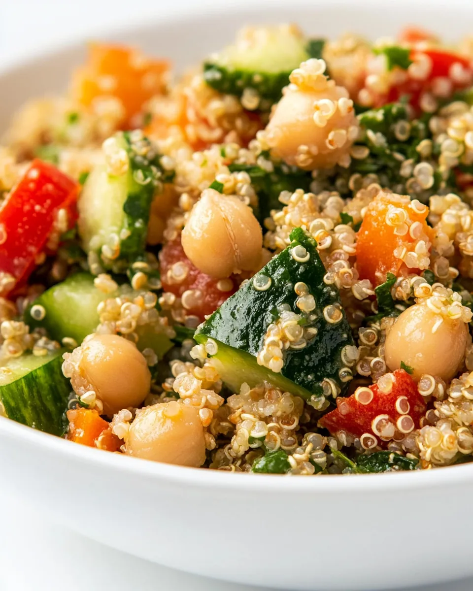 Quinoa Chickpea Salad