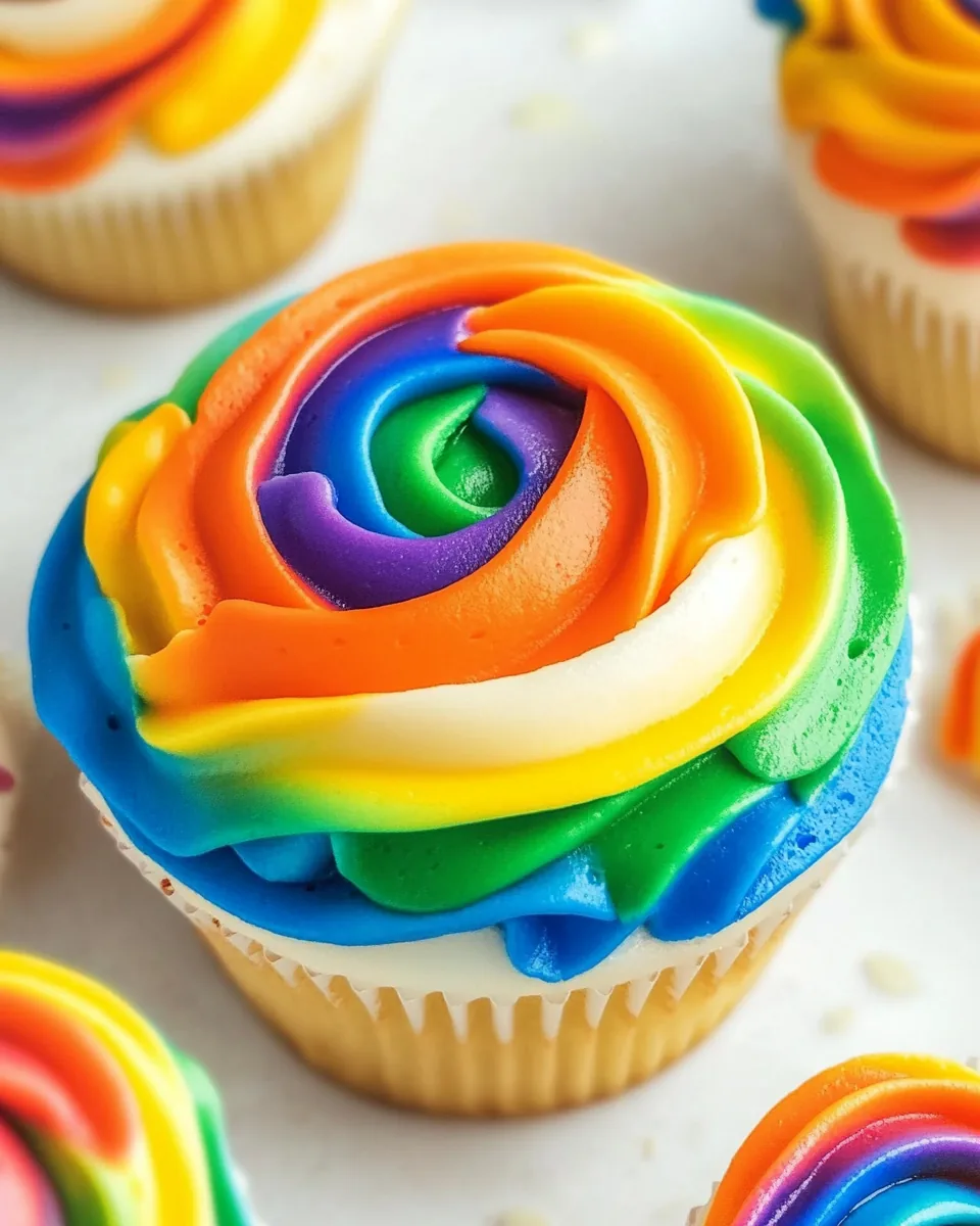 Rainbow Swirl Frosting