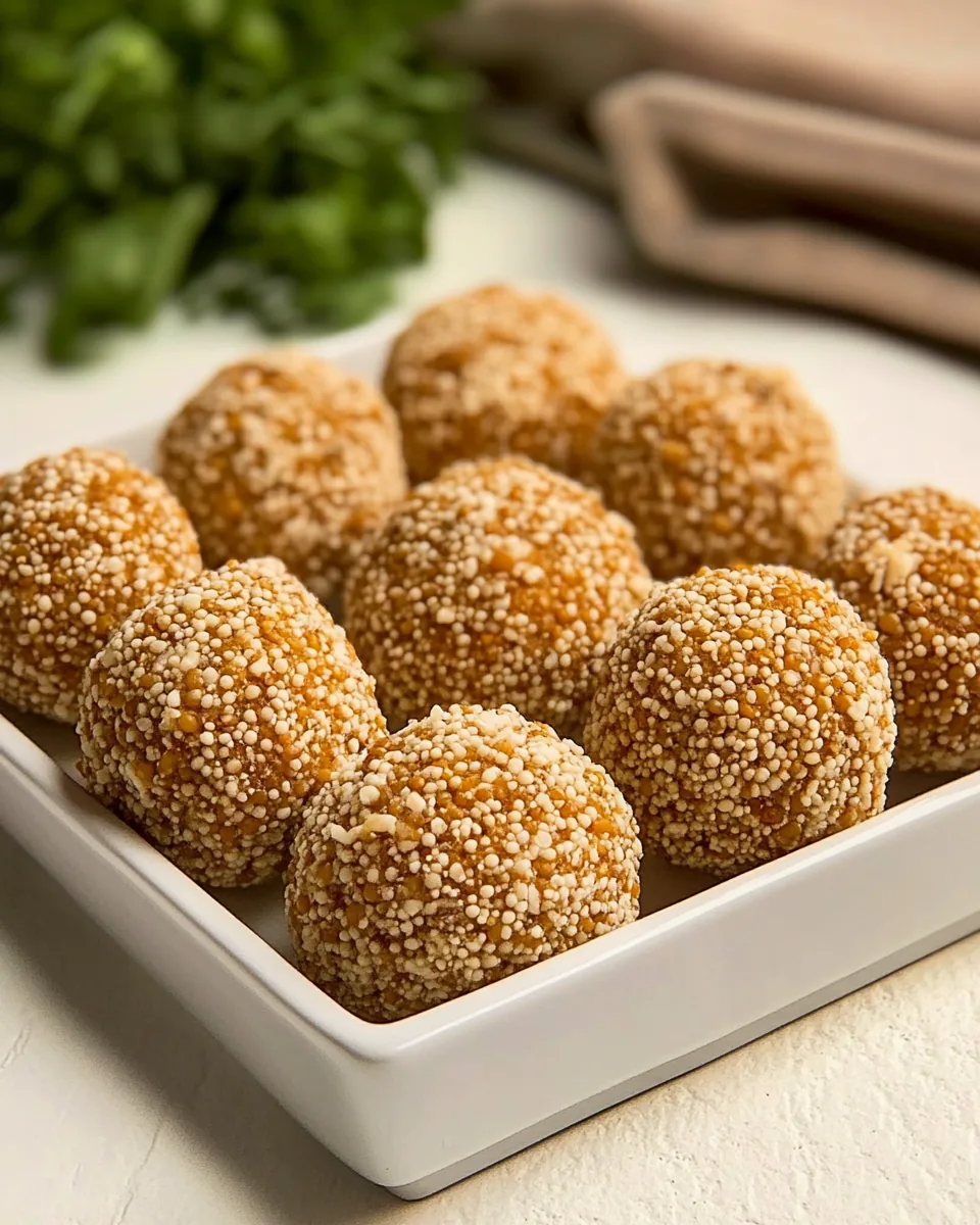 Red Lentil Mozzarella Croquettes