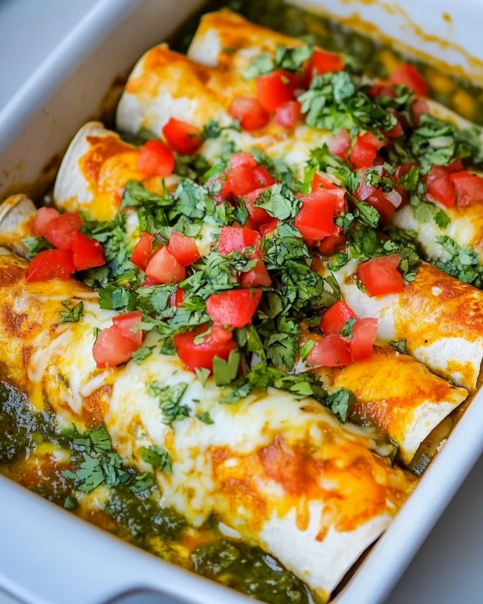 Red and Green Enchiladas