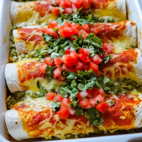 Red and Green Enchiladas