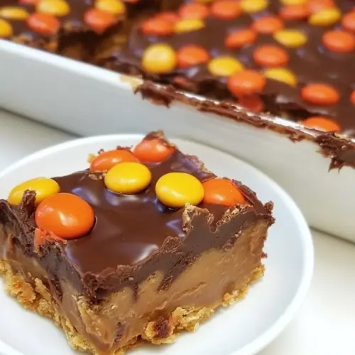 Reese’s Pieces Peanut Butter Bars