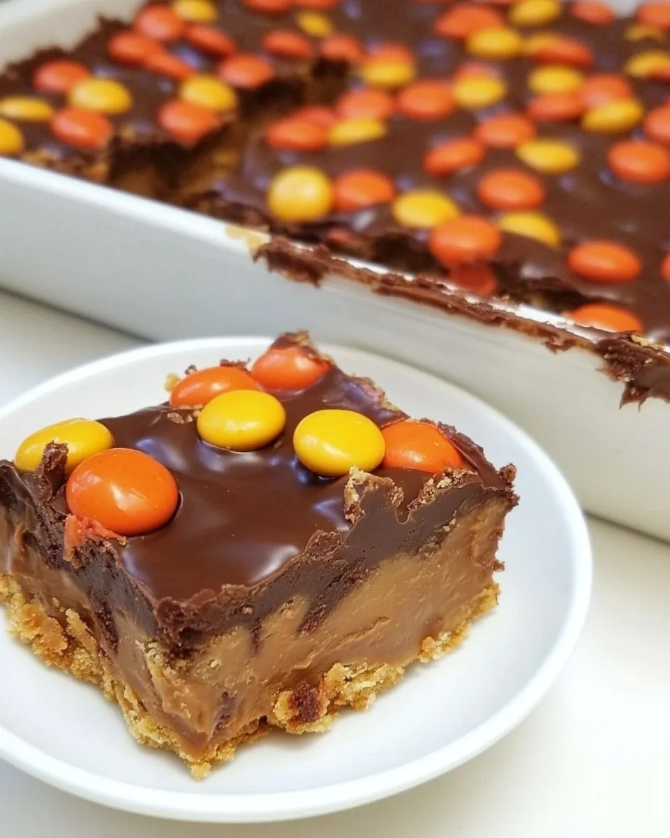 Reese’s Pieces Peanut Butter Bars