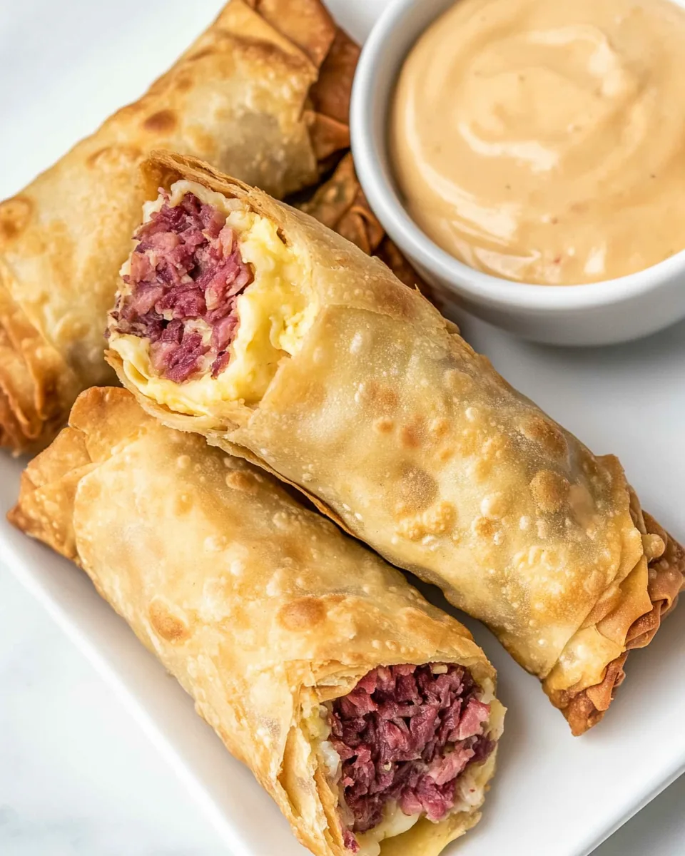 Reuben Egg Rolls