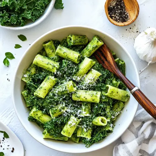 Rigatoni with Easy Kale Sauce