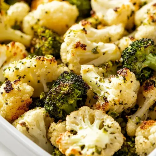 Roasted Broccoli and Cauliflower