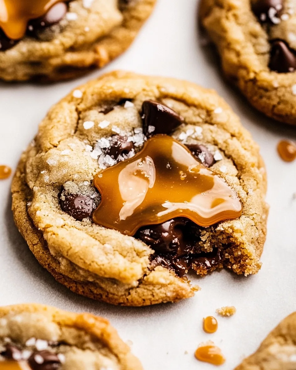 Salted Caramel Chocolate Chip Cookies