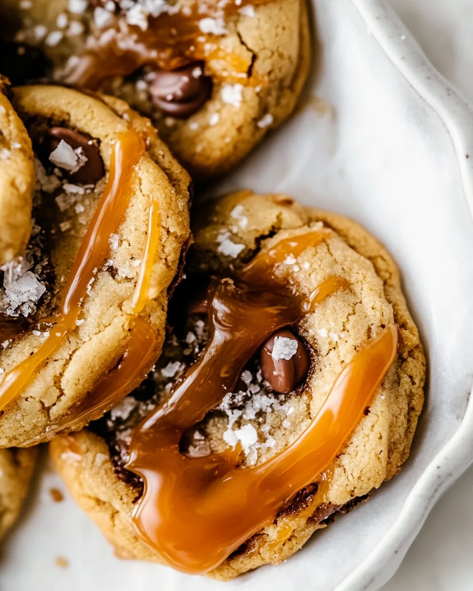 Salted Caramel Chocolate Chip Cookies