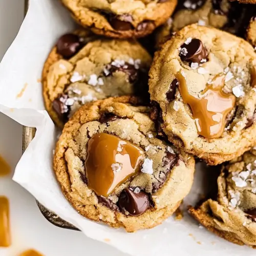 Salted Caramel Chocolate Chip Cookies