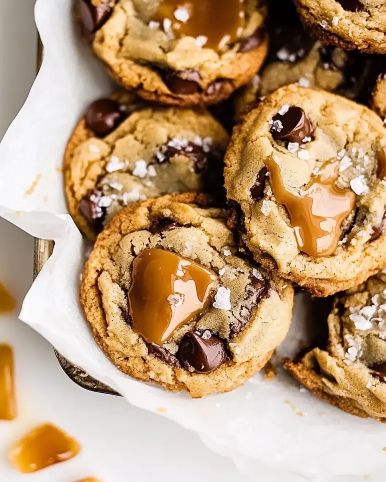 Salted Caramel Chocolate Chip Cookies