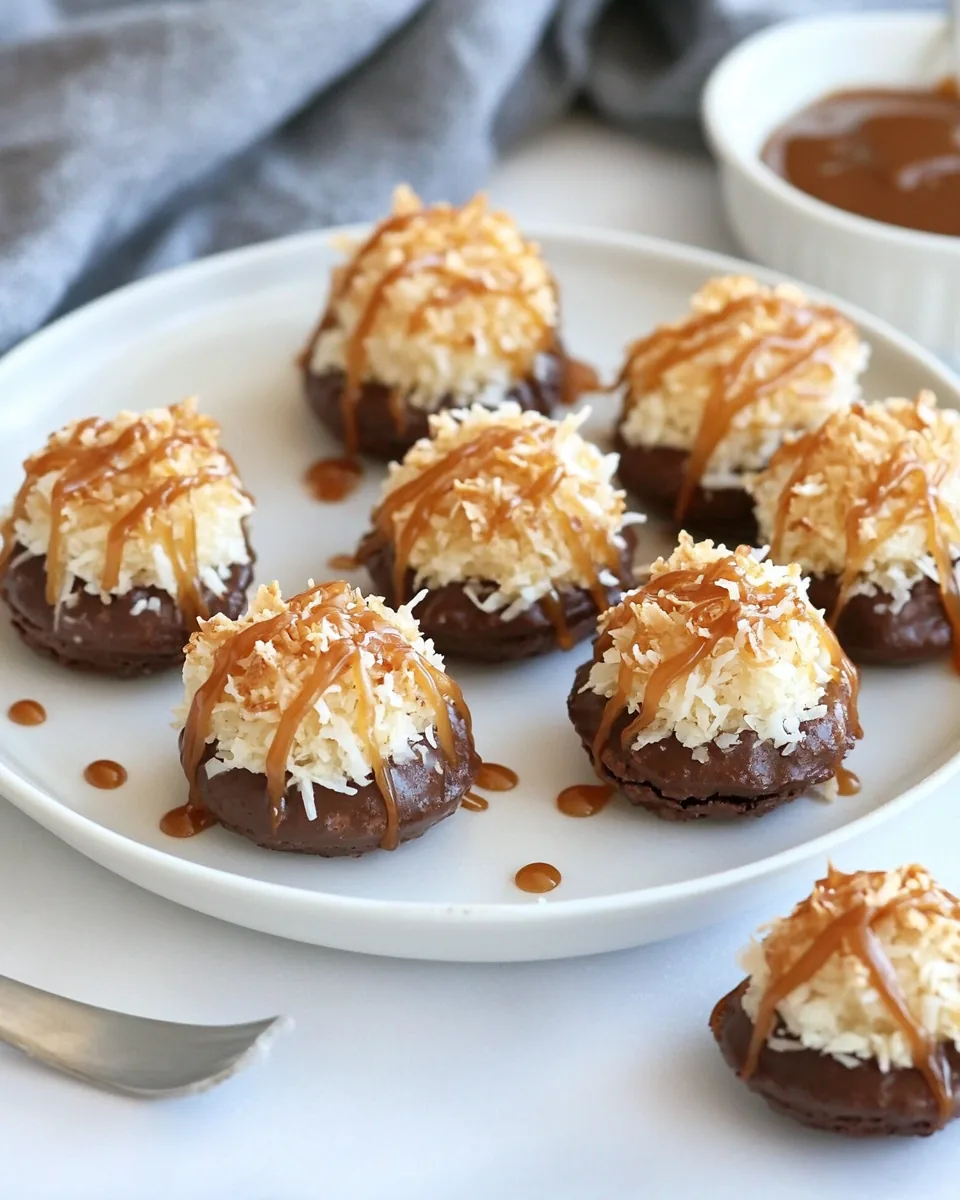 Salted Caramel Toffee Coconut Macaroons