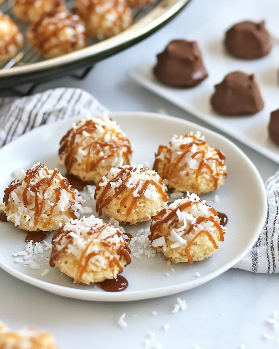 Salted Caramel Toffee Coconut Macaroons