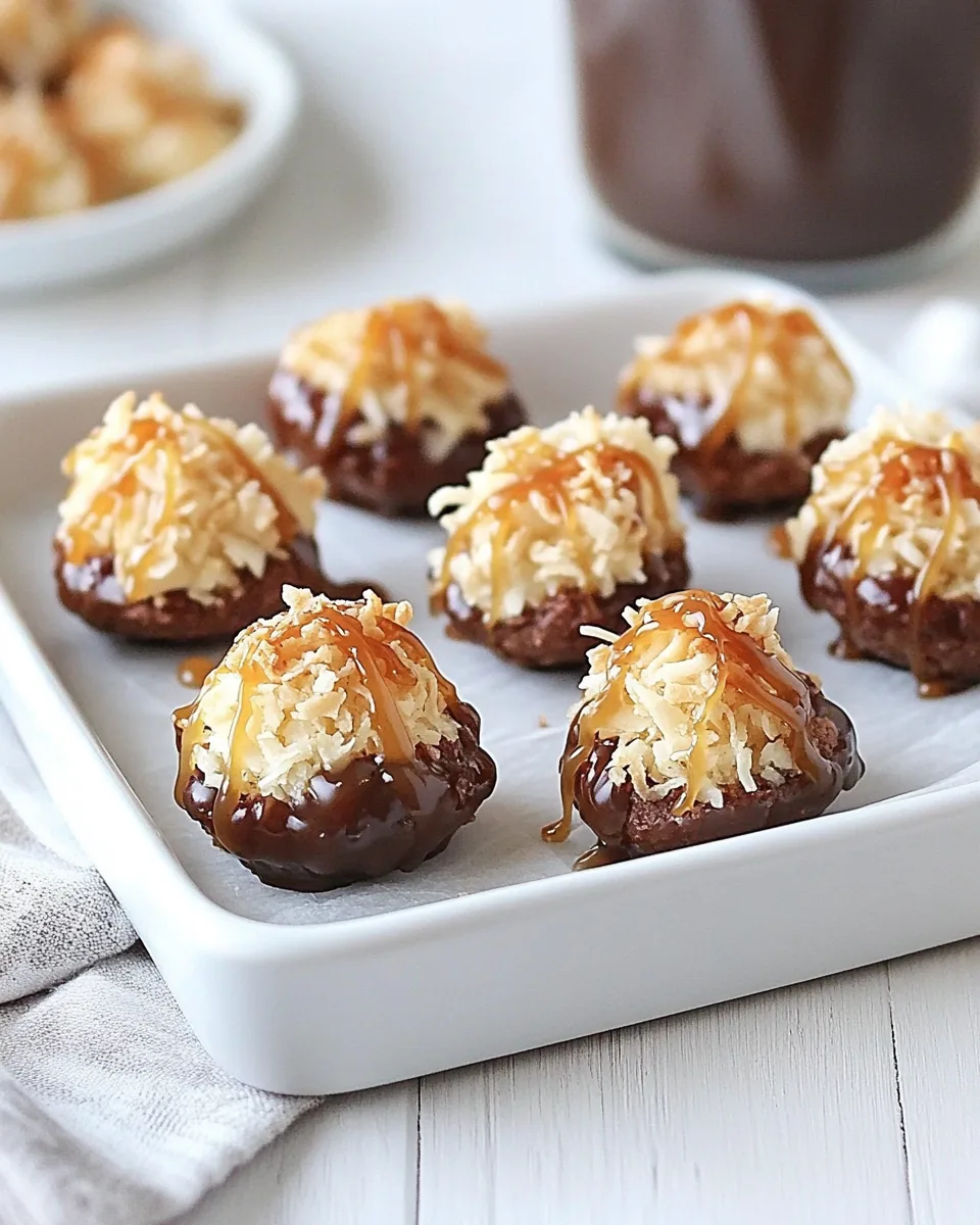 Salted Caramel Toffee Coconut Macaroons