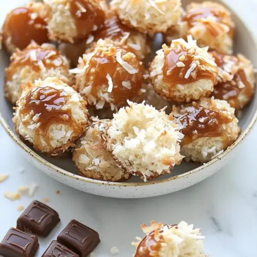 Salted Caramel Toffee Coconut Macaroons