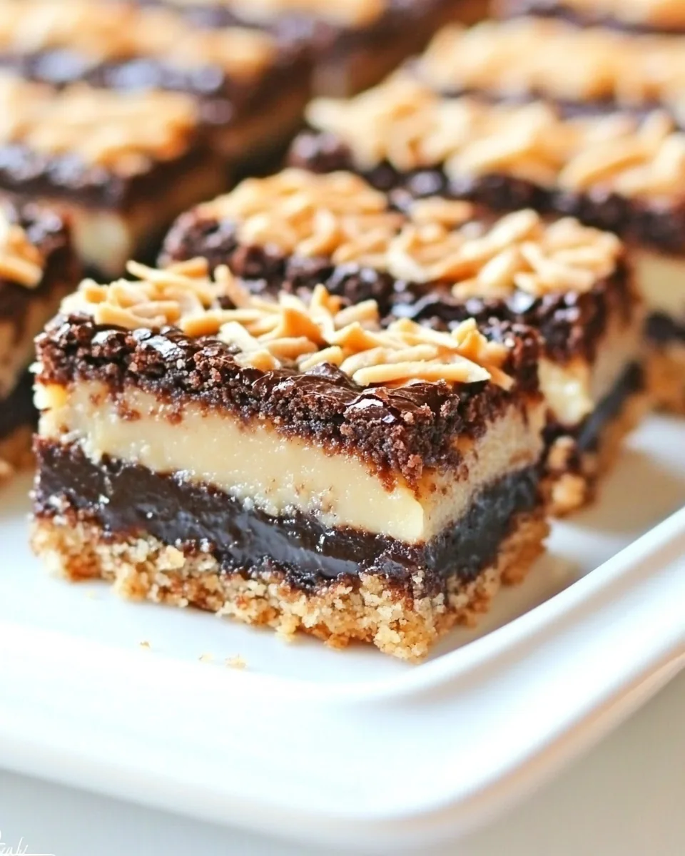 Samoa Brownie Bars