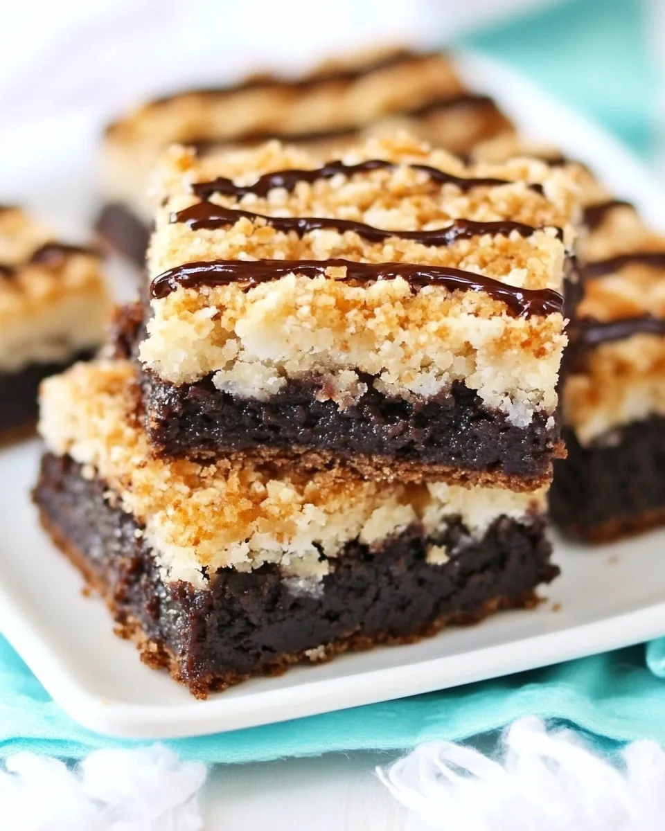 Samoa Brownie Bars