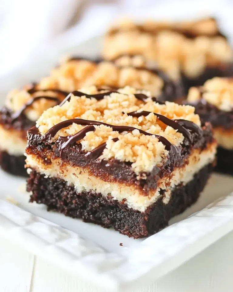 Samoa Brownie Bars