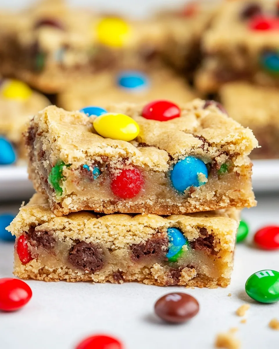 Samoa M&M Blondies