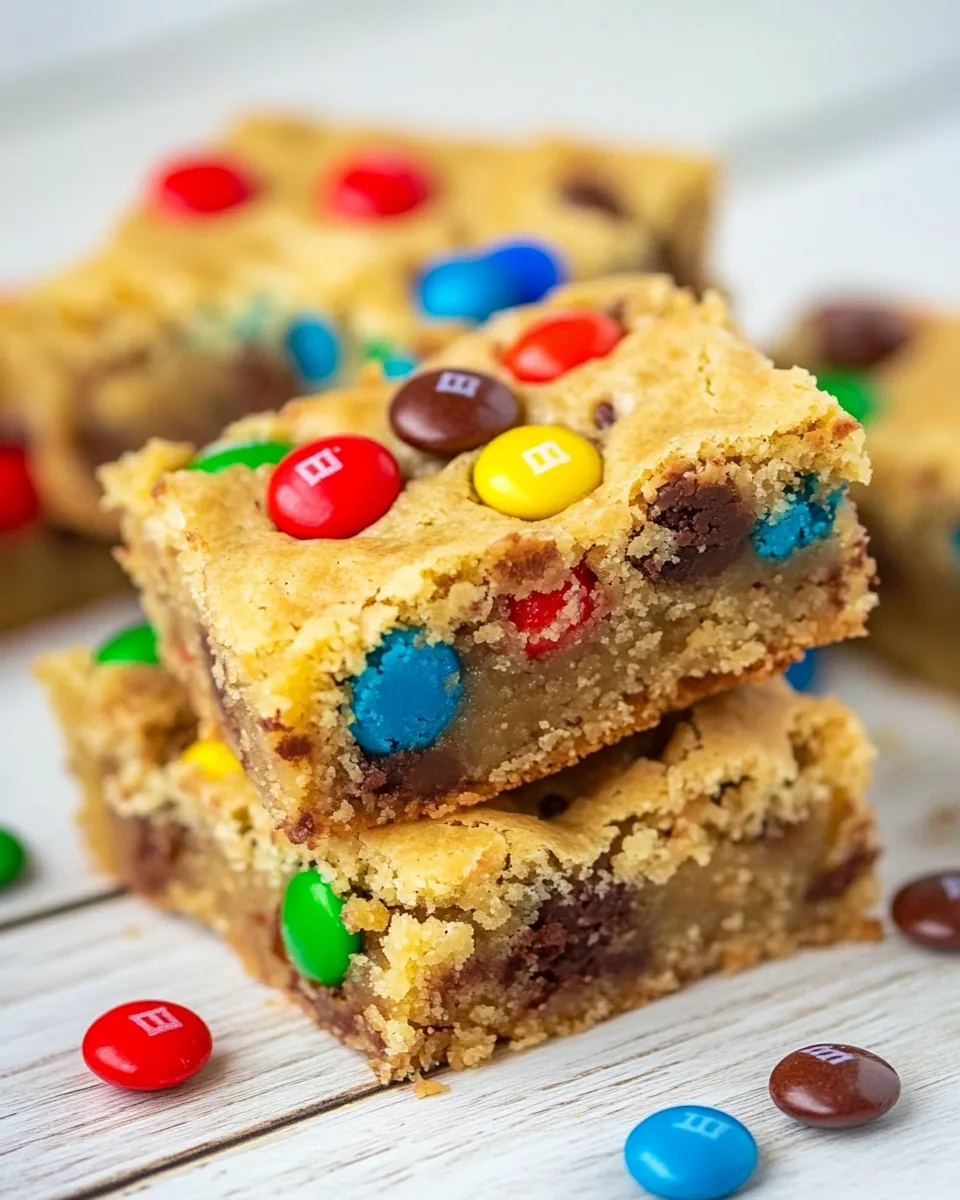 Samoa M&M Blondies