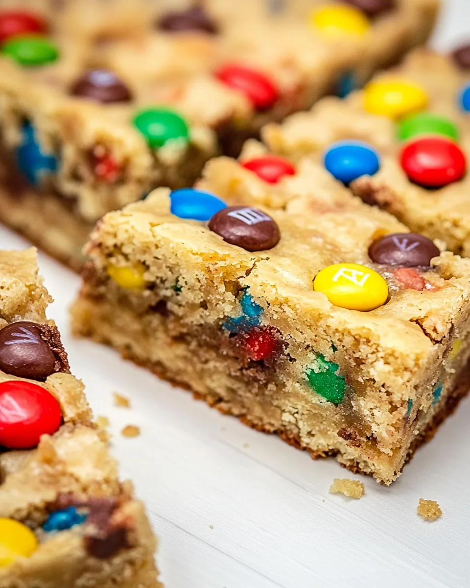 Samoa M&M Blondies