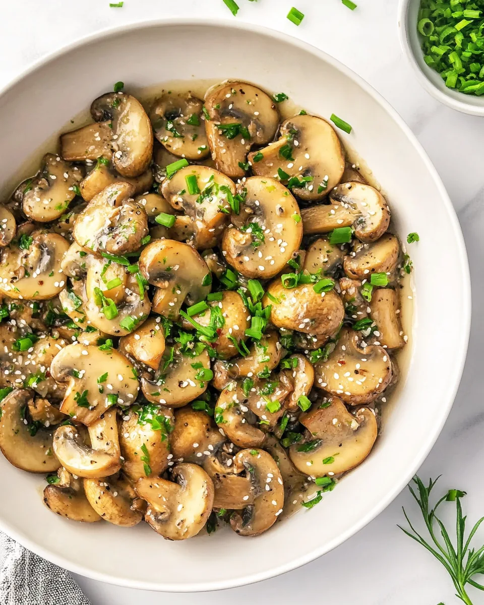 Sauteed Mushrooms in Soy Sauce Glaze
