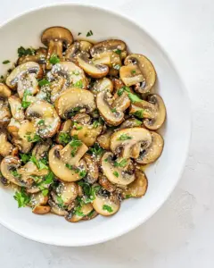 Sauteed Mushrooms in Soy Sauce Glaze